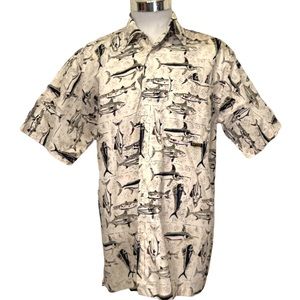 Mens Hawaiian Fishing Shirt